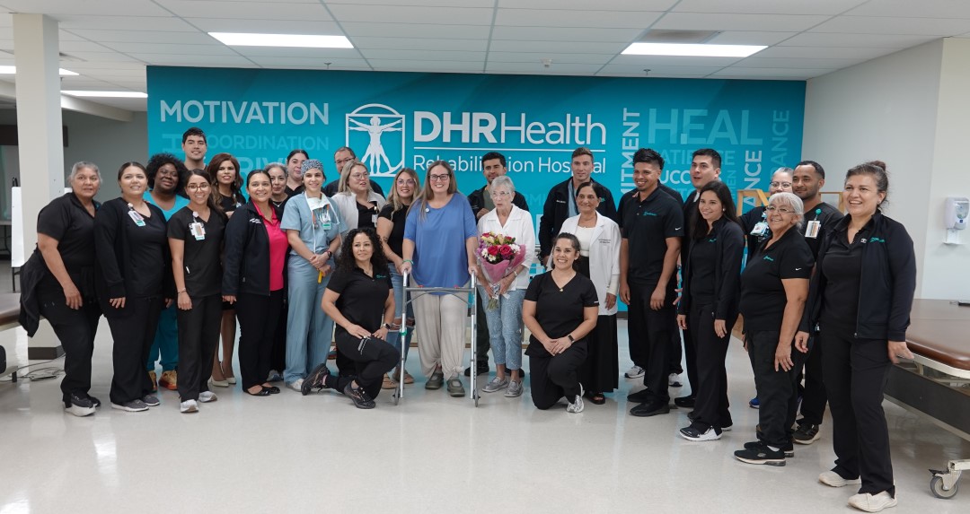 Tabitha And DHR Health Rehabiliation Hospital Team